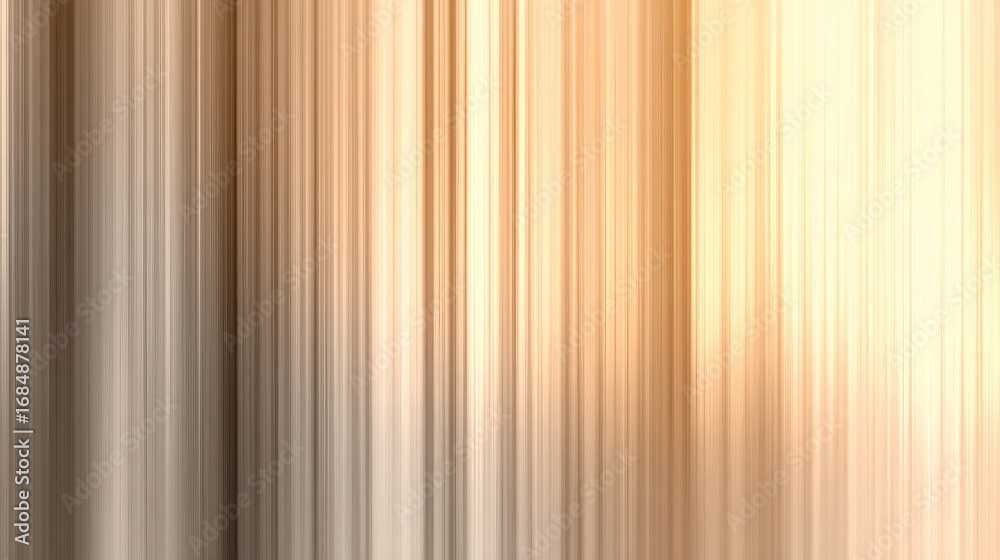 Obraz premium Abstract design featuring brown to beige gradient with vertical blur, minimalist motion blur concept, simple clean modern backdrop for banner, poster, or cover