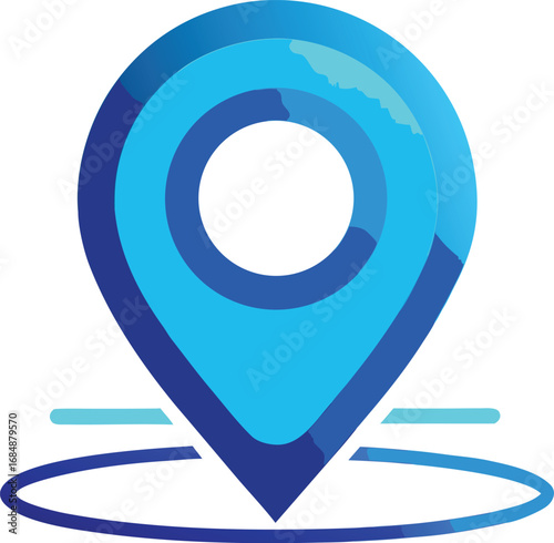 Blue location pin icon