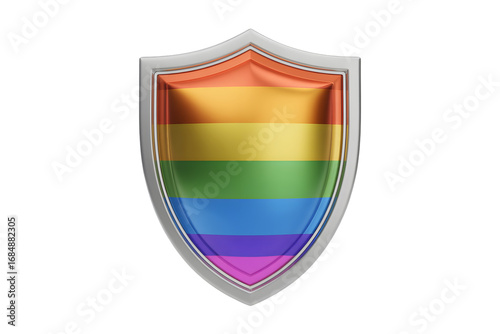 Rainbow pride flag shield isolated on transparent background Free Download Rainbow pride flag shield isolated on transparent background - GFXLoad