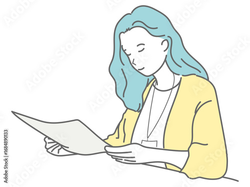 女性　イラスト