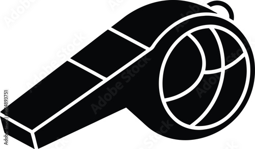 Basketball whistle vector icon.eps