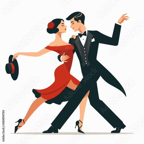 young couple dancing