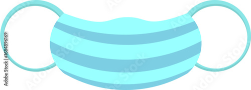 illustration of blue mask