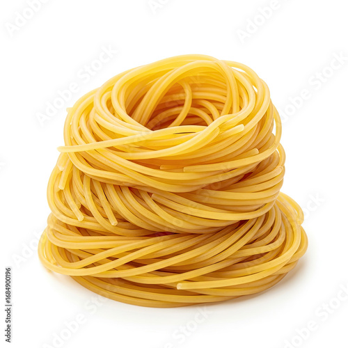 pasta on white background