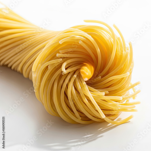 pasta on white background