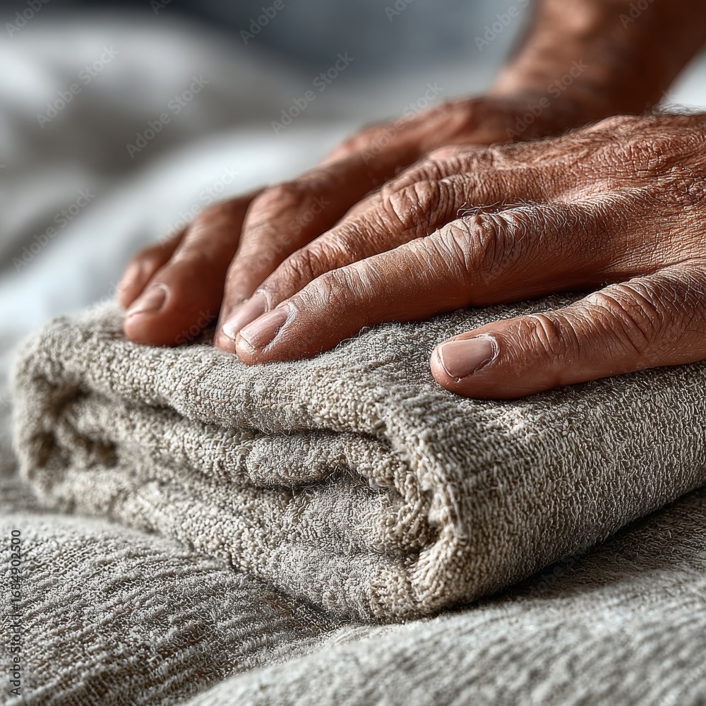 Fototapeta premium Touch of freshness, touch of care. Generative AI