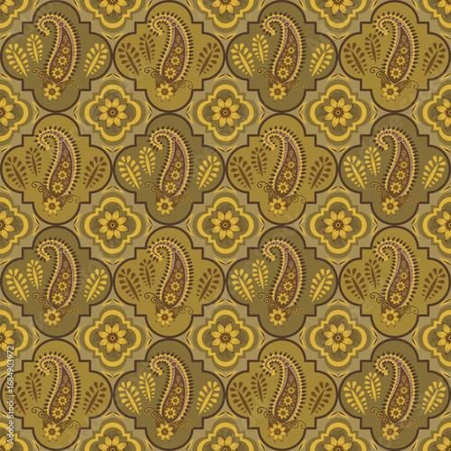 elegant paisley pattern for wallpaper background and textile beautiful paisley originated in persia and paisley is popular in Iran india scotland this paisley design is good for dress shawl scarf rida