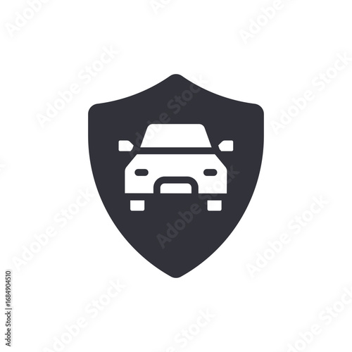 Automobile Protection Concept Depicting Vehicle Security And Safety Assurance Icon
