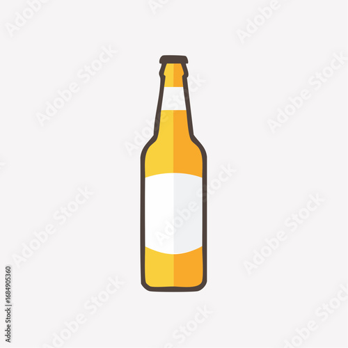 Illustration plate stylisée de boisson alcoolisée