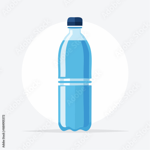 Illustration plate stylisée de boisson sans marque