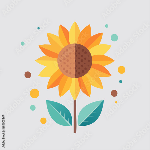 Symbole graphique simple de nature et saison