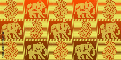 beautiful graphic saree design and this sari design is in Indian style which is for textile fashion industry and it can be used as wallpaper backdrop and website bg this style is originated in india 