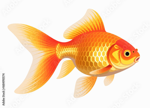 Golden Fish Swimming in Serene Waters