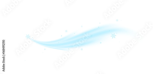 Cold winter air, snowflakes falling and a swirling effect. Christmas design PNG	
