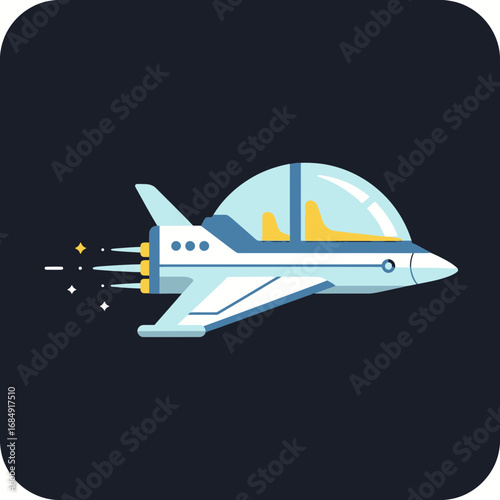 vector illustration of airplane