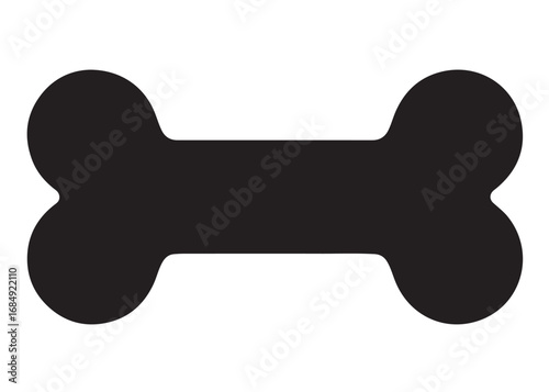 dog bone logo silhouette vector, dogs bone vector illustration, pet bone logo silhouette vector, puppy chew bone vector, animal bone logo silhouette vector on white background 