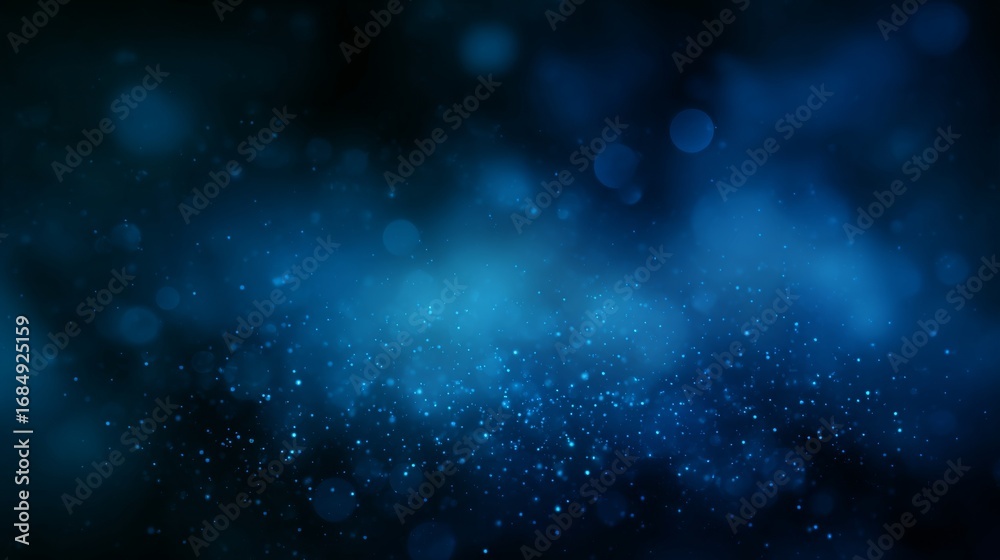 Fototapeta premium Abstract Blue Bokeh Lights Background.