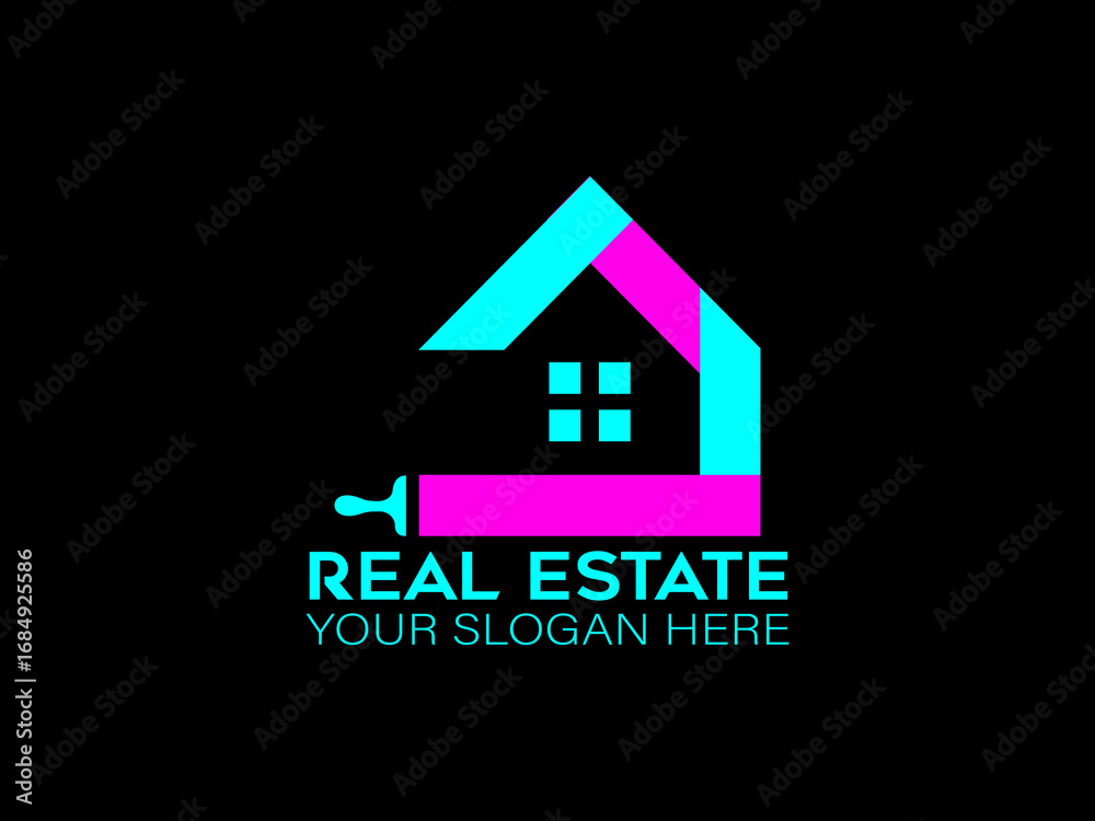 Fototapeta premium Luxury real estate logo design 