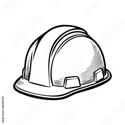 Protective headgear on white
