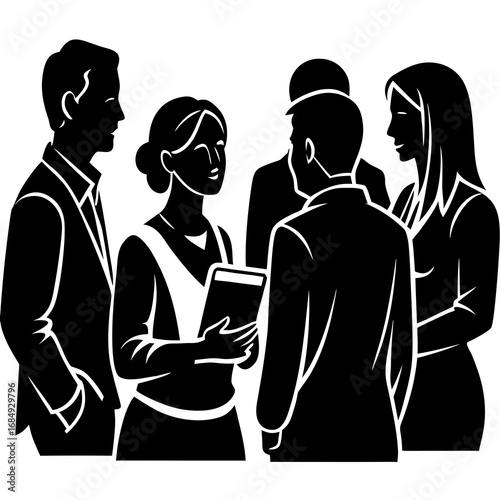 Diverse group of professionals discussing ideas business meeting