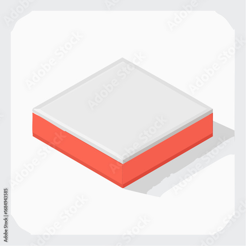 Illustration plate stylisée de packaging alimentaire