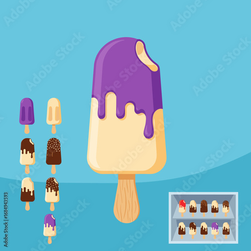 Delicious frozen dessert treats refreshing flavors sweet confectionery summer chills cold indulgence