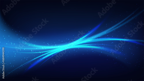 abstract futuristic digital background glowing blue vortex energy lines cosmic particles technology design modern space art pattern dynamic swirl neon universe texture