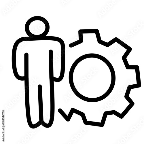 Business Cooperation web icons in line style. Meeting, cooperation, business people, audience, briefing, plan, collection. Vector illustration.