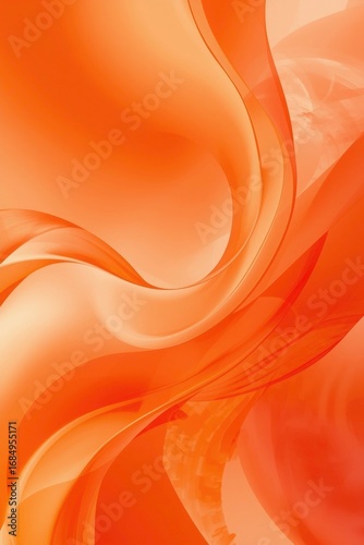 Abstract Orange Wave Background with Fluid Gradient Design