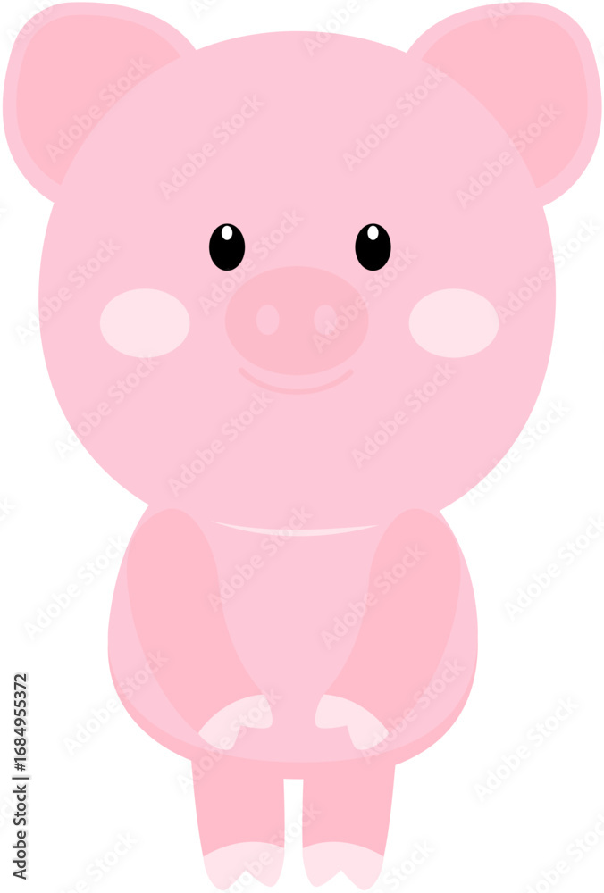 Naklejka premium 돼지