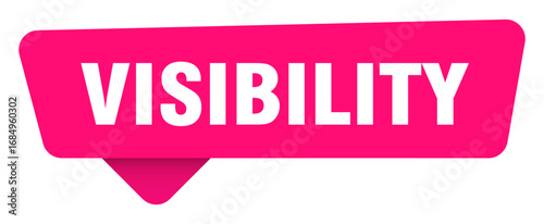 visibility magenta sticker isolated on transpatent background. visibility sign