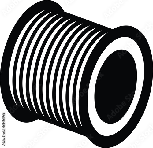 electrical wire spool silhouette icon