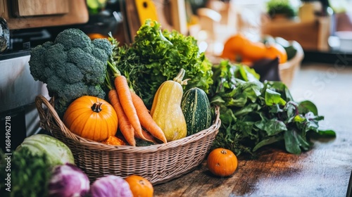 Wallpaper Mural Fresh produce in a basket Torontodigital.ca