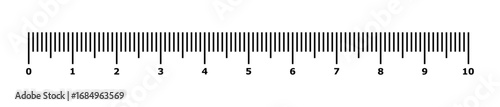 Ruler and tape measure vector illustration. Linear measurement tool icon for education, blueprint, and construction design