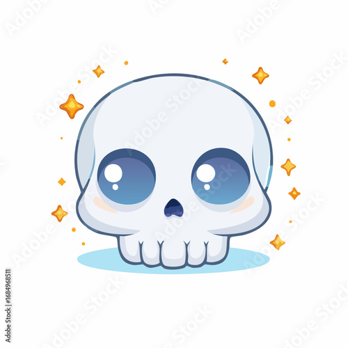 Cute Skull Illustration