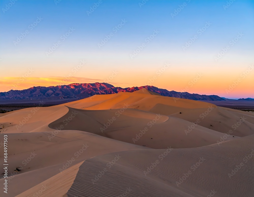 Fototapeta premium Desert Dunes Sunset Vista