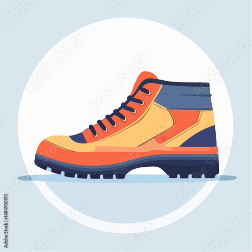 Icône vectorielle minimaliste de chaussures de sécurité
