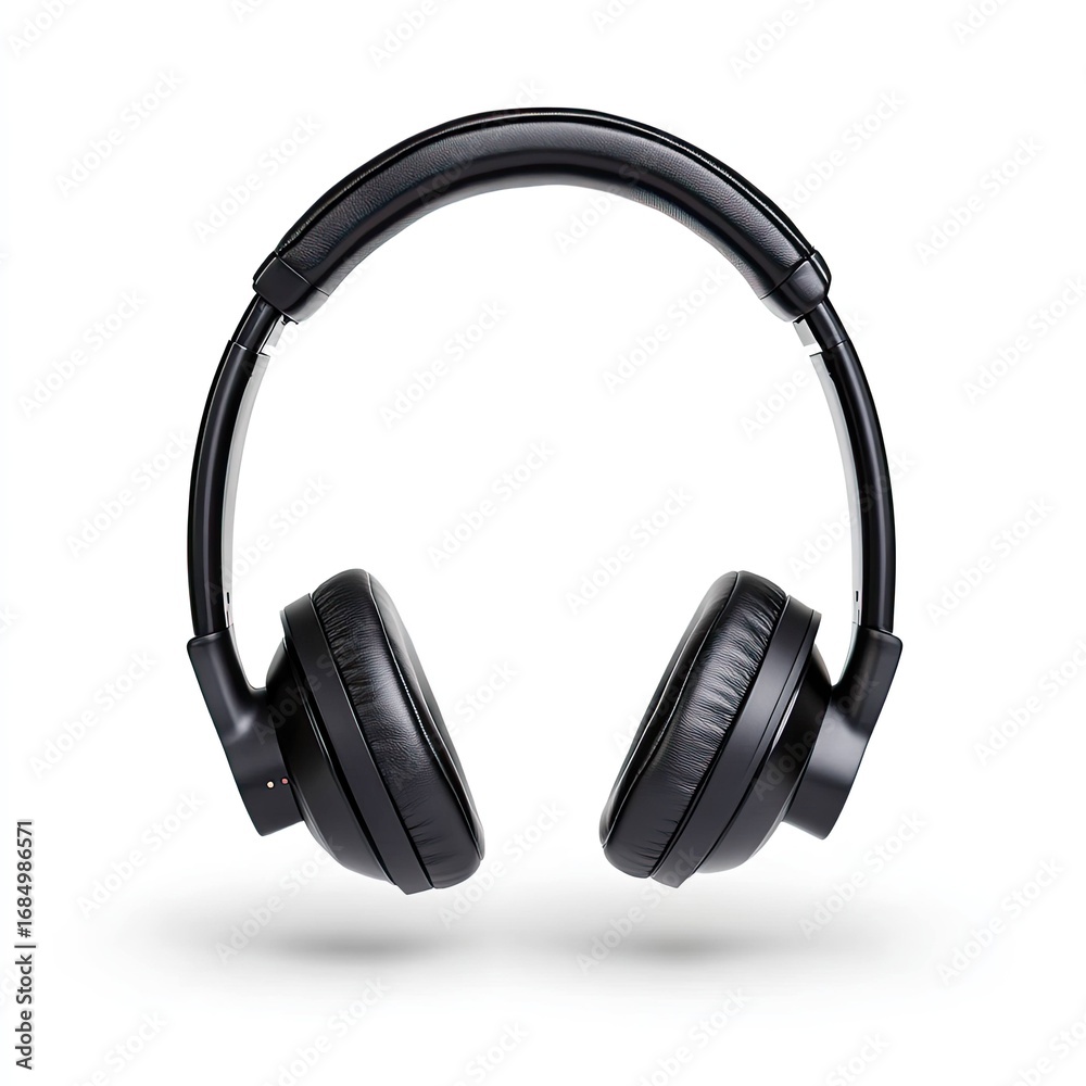 Fototapeta premium Exploring audio freedom wireless headphones modern studio product showcase sleek design professional quality