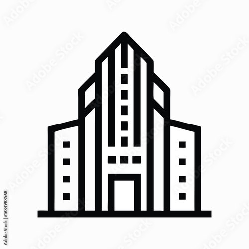 skyscraper icon architecture logo