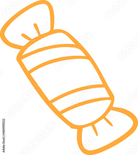 Halloween Candy Outline Doodle