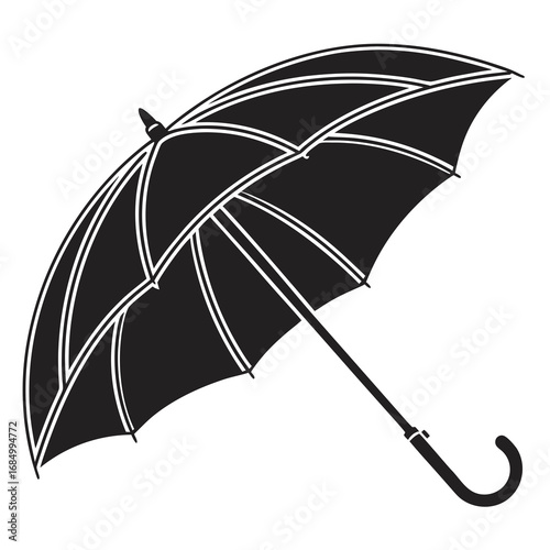umbrella open silhouette 