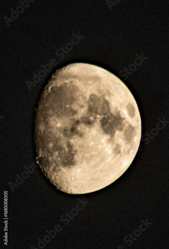 Waxing Gibbous Moon at 81% in Palermo, Sicily, Italy