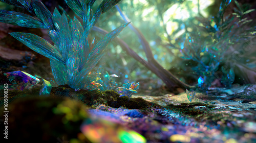 Magical Fairy-Tale Fantasy Landscape Background