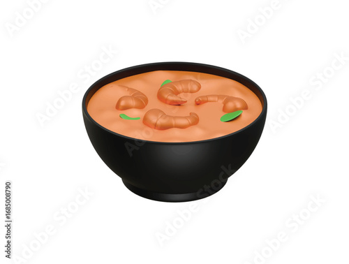 tom yum icon 3d illustration render