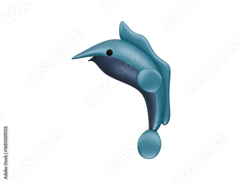 sword fish icon 3d illustration render