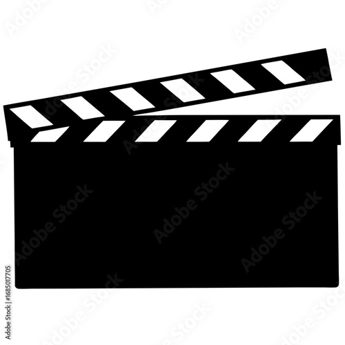 Vector film clapperboard icon