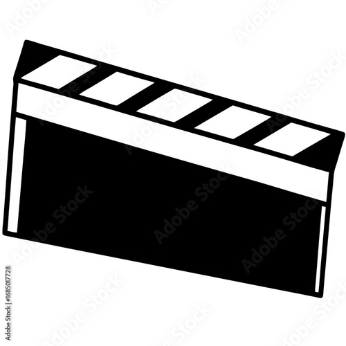 Vector movie clapperboard icon