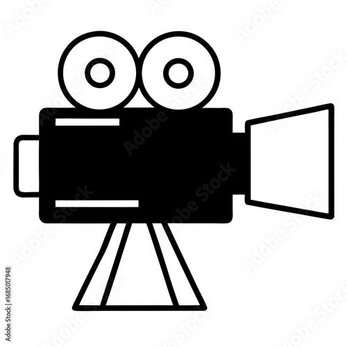 Vector film camera icon