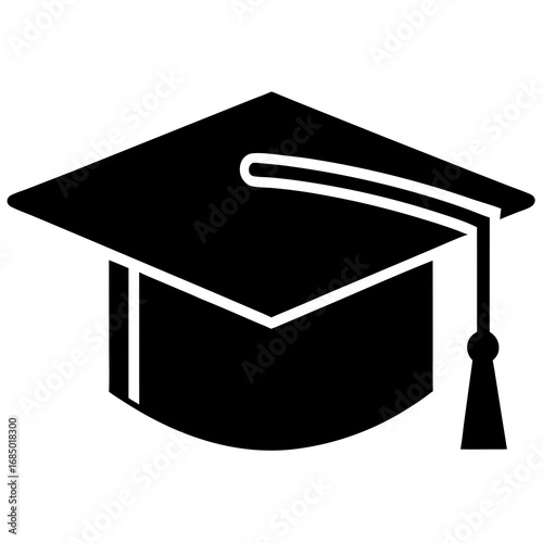 Graduation cap icon vector