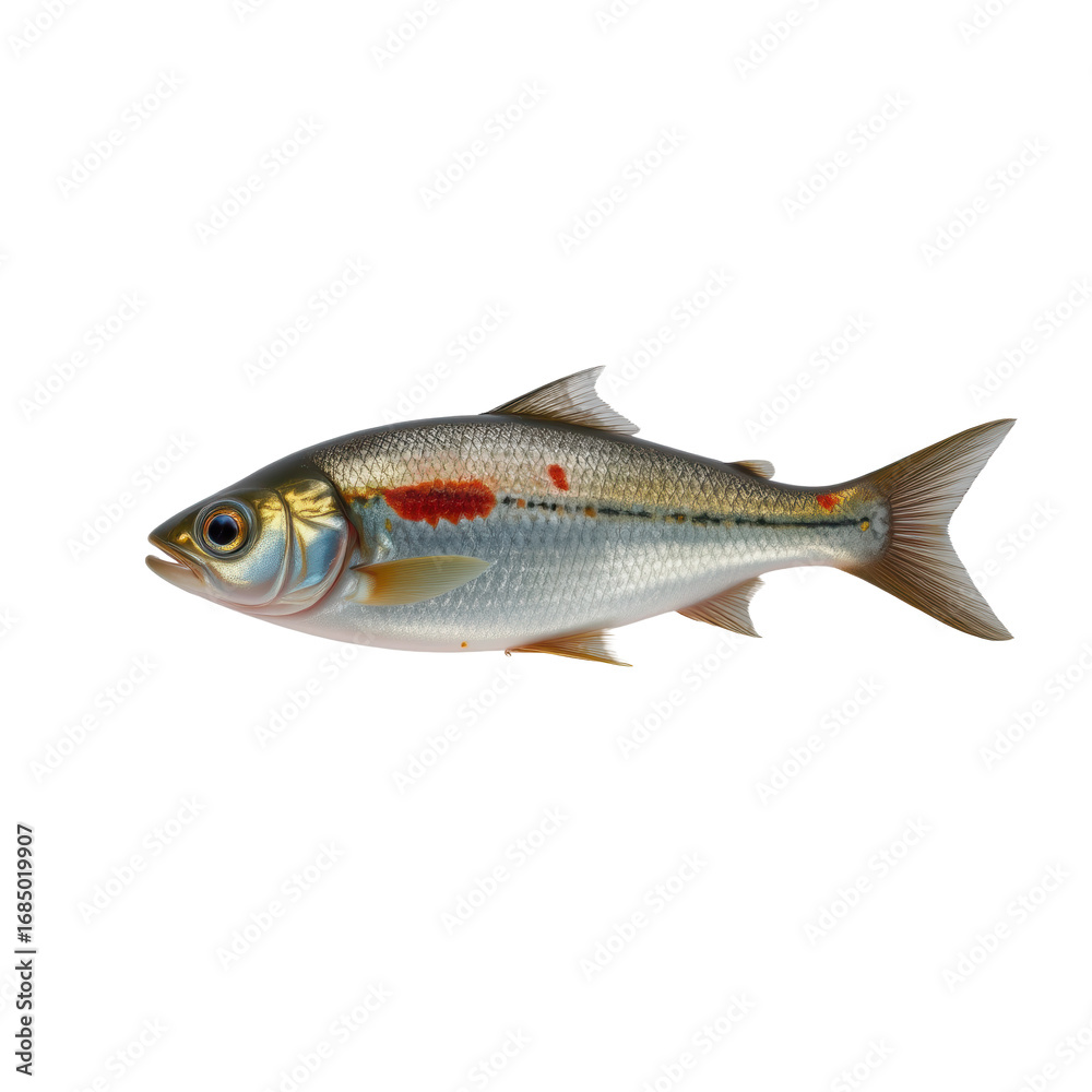 Obraz premium Brightly Colored Freshwater Fish with Distinctive Patterns and Fins